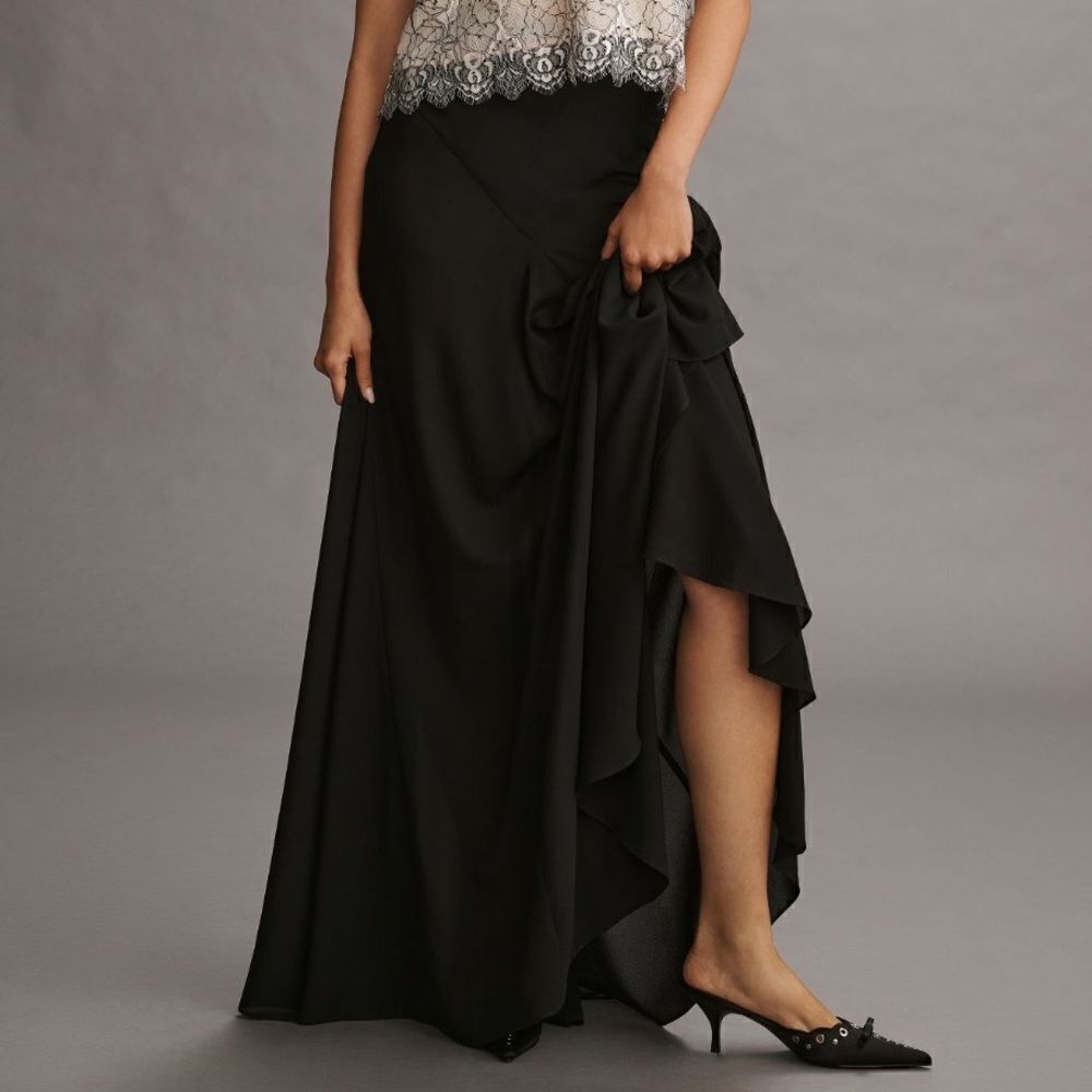 Ronny Kobo Cosamel black maxi Skirt size XS NWT